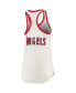 Women's White Los Angeles Angels Tater Racerback Tank Top