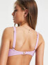 Фото #3 товара Ivory Rose Fuller Bust mix and match balconette bikini top in lilac crinkle