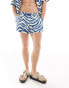 ASOS DESIGN co-ord swim shorts in zebra print