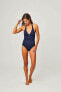 Фото #1 товара Carve Designs 266396 Women's Alexandra Blue One Piece Swimsuit Size S
