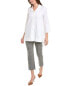 Фото #1 товара Joseph Ribkoff Bell-Sleeve Shirt Women's White 10