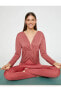 Фото #1 товара Büzgü Detaylı Yoga Sweatshirt Modal Karışımlı I?peksi Dokulu