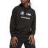 Puma Bmw Mms Essentials Logo Hoodie Mens Black Casual Outerwear 62416201 L - фото #1