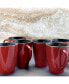 Фото #3 товара Harland 14 Ounce 6 Piece Luxe and Large Stoneware Dinner Mugs