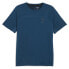 Фото #1 товара Puma Seasons Running Logo Crew Neck Short Sleeve Athletic T-Shirt Mens Blue Casu