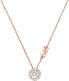 Фото #1 товара Michael Kors Damen Hals Kette mit Anhänger 925er Silber Zirkonia rose gold MKC1208AN791