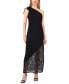 Фото #1 товара Women's One-Shoulder Sleeveless Lace Maxi Dress