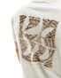 Kavu splice t-shirt in off white with back print