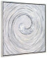 Фото #2 товара Swirl Textured Metallic Hand Painted Canvas Wall Art, 36" x 36"