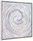 Swirl Textured Metallic Hand Painted Canvas Wall Art, 36" x 36"