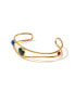 ფოტო #1 პროდუქტის Contoured Three Gemstone Bracelet