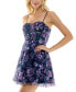 Фото #9 товара Платье Trixxi с вышивкой и принтом из сетки Fit & Flare для девушек