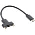 Фото #1 товара InLine USB 3.2 Gen.2 C male / female with flange cable - black - 0.20m