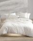 Фото #1 товара Washed Percale Cotton Solid 3 Piece Duvet Cover Set, King