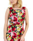 Фото #4 товара Petite Floral-Print Ruched Midi Dress