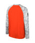 ფოტო #2 პროდუქტის Big Boys Orange, Camo Clemson Tigers OHT Military-Inspired Appreciation Dark Star Raglan Long Sleeve T-shirt