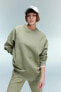 Фото #1 товара Oversize Fit Bisiklet Yaka Kalın Sweatshirt V2697az23wn