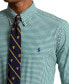 Фото #3 товара Men's Classic-Fit Striped Stretch Poplin Shirt