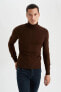 Фото #7 товара Свитер Defacto Slim Fit Mock Neck