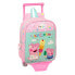 Фото #1 товара Школьный рюкзак с колесиками Peppa Pig Ice cream Зеленый Розовый 22 x 27 x 10 см