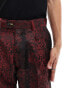 Twisted Tailor suit trousers in red and black print co-ord