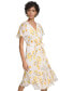 Фото #4 товара Платье женское Calvin Klein из текстурированного шифона с оборками на подоле