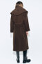 Zw collection manteco wool blend coat with hood