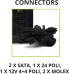 Фото #12 товара Tecnoware FTX Power Supply 300 W for PC - Quiet Fan Wheel 8 cm - Connector 3 x SATA, 1 x 24 Pin, 1 x 12 V 4 + 4 Pin, 1 x Molex