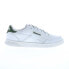 Фото #1 товара Reebok Court Advance Mens White Leather Lifestyle Sneakers Shoes