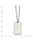 Фото #2 товара Chisel stainless Steel Polished Dog Tag on a Cable Chain Necklace