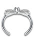 ფოტო #3 პროდუქტის Cubic Zirconia Bow Sterling Silver Toe Ring