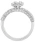 ფოტო #5 პროდუქტის EFFY® Diamond Cluster Bridal Set (1 ct. t.w.) in 14k White Gold