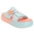 Фото #4 товара Puma Suede Mayu Summer Camp Slide Womens Orange Casual Sandals 387453-01