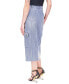 Women's Cargo Denim Midi Skirt