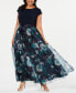 ფოტო #5 პროდუქტის Plus Size Floral-Skirt Gown