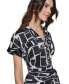 ფოტო #4 პროდუქტის Women's Printed Belted Utility Dress