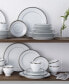 Фото #6 товара Charlotta Platinum 60 Piece Dinnerware Set, Service for 12