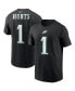 Фото #1 товара Men's Jalen Hurts Black Philadelphia Eagles Player Name Number T-shirt