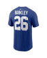 Фото #2 товара Men's Saquon Barkley Royal New York Giants Player Name and Number T-shirt