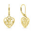 Charming gold-plated dangle earrings EA702Y