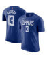 Фото #1 товара Men's Paul George Royal LA Clippers Name and Number T-shirt