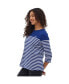 ფოტო #3 პროდუქტის Women's Arian Nautical Stripe 3/4 Tee