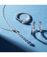 Denim Ombré (7/8 ct. t.w.) & White Sapphire (1/6 ct. t.w.) Graduated Adjustable 20" Lariat Necklace in 14k White Gold