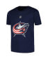 ფოტო #2 პროდუქტის Big Boys Adam Fantilli Navy Columbus Blue Jackets Player Name and Number T-shirt