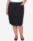 ფოტო #1 პროდუქტის Plus Size Classic Stretch Waist Skirt