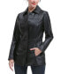 ფოტო #2 პროდუქტის Plus Size Sofia Leather Car Coat