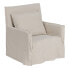 Armchair Cream Feather Pine Foam 75 x 76 x 90,5 cm