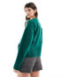 & Other Stories crew neck sweater in green