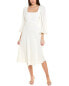 Фото #1 товара Ungaro Margot Midi Dress Women's White Xs