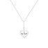 Steel necklace with heart pendant TH2780287